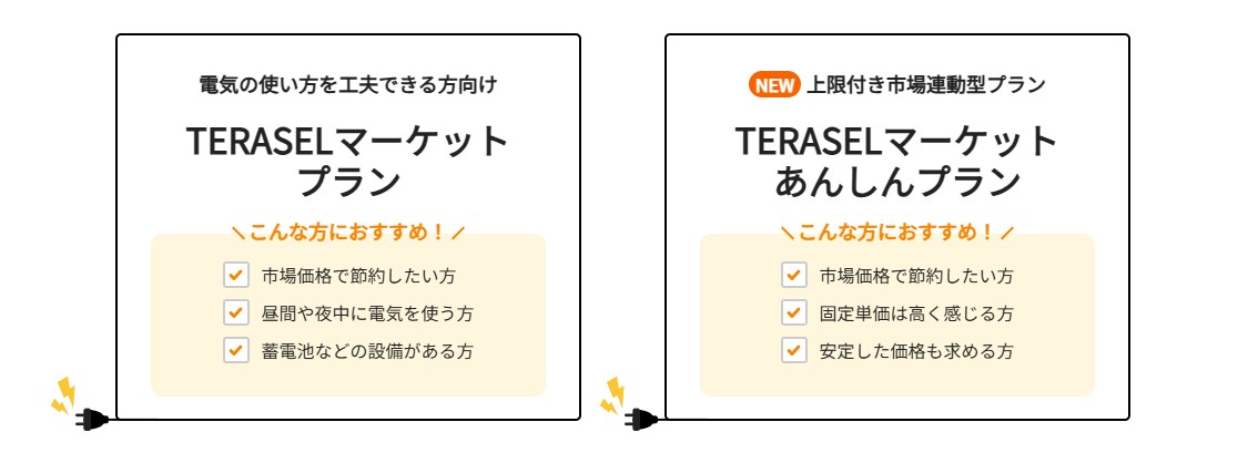 TERASELでんきの市場連動型プラン